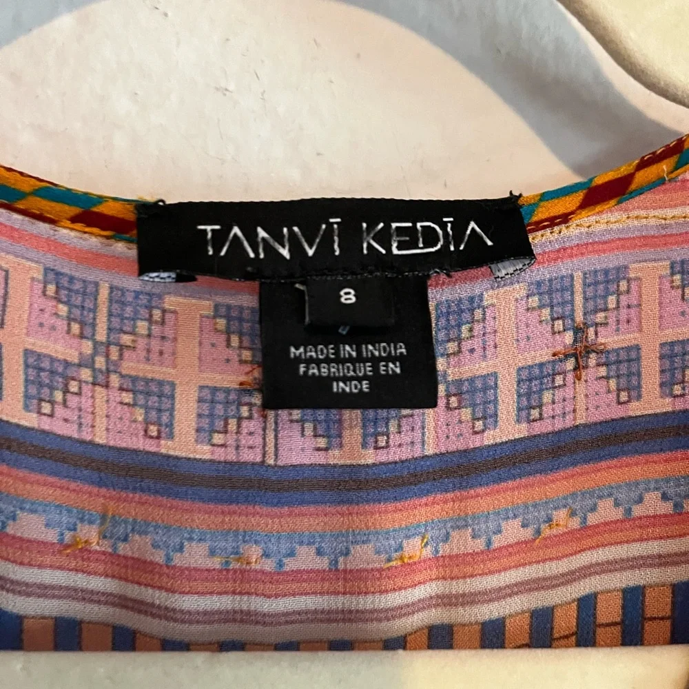 Anthropologie Aelyn Beaded Maxi Dress by TANVI KEDIA Size 8 - Picture 4 of 14